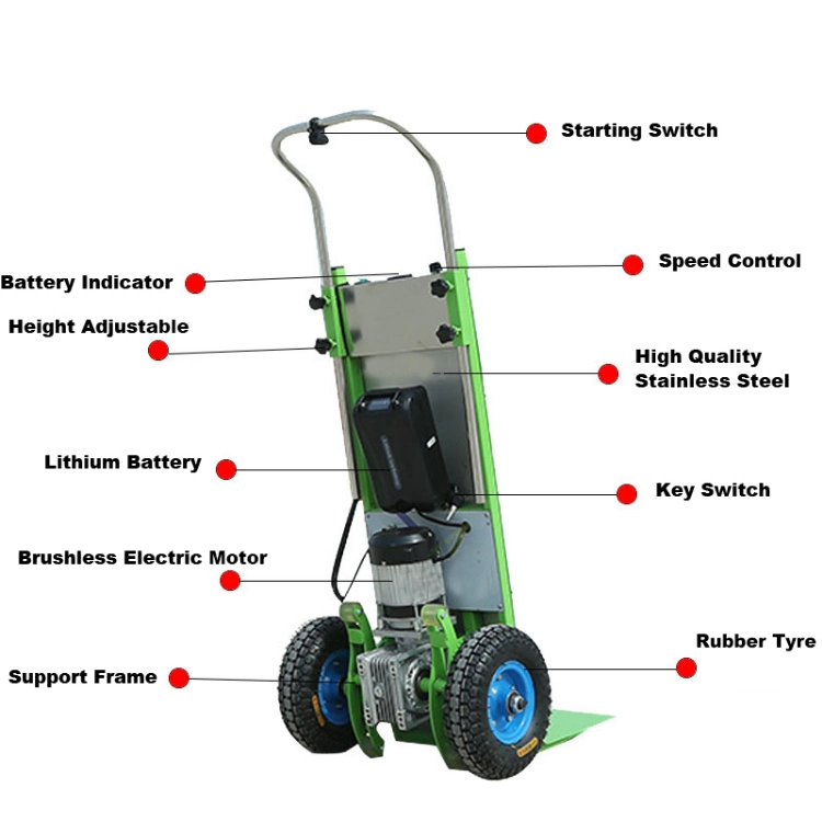 Heavy Duty Home/Moving Company Furniture Transportation Mover Two Wheels Battery Powered Manual Electric Warehouse Trolley