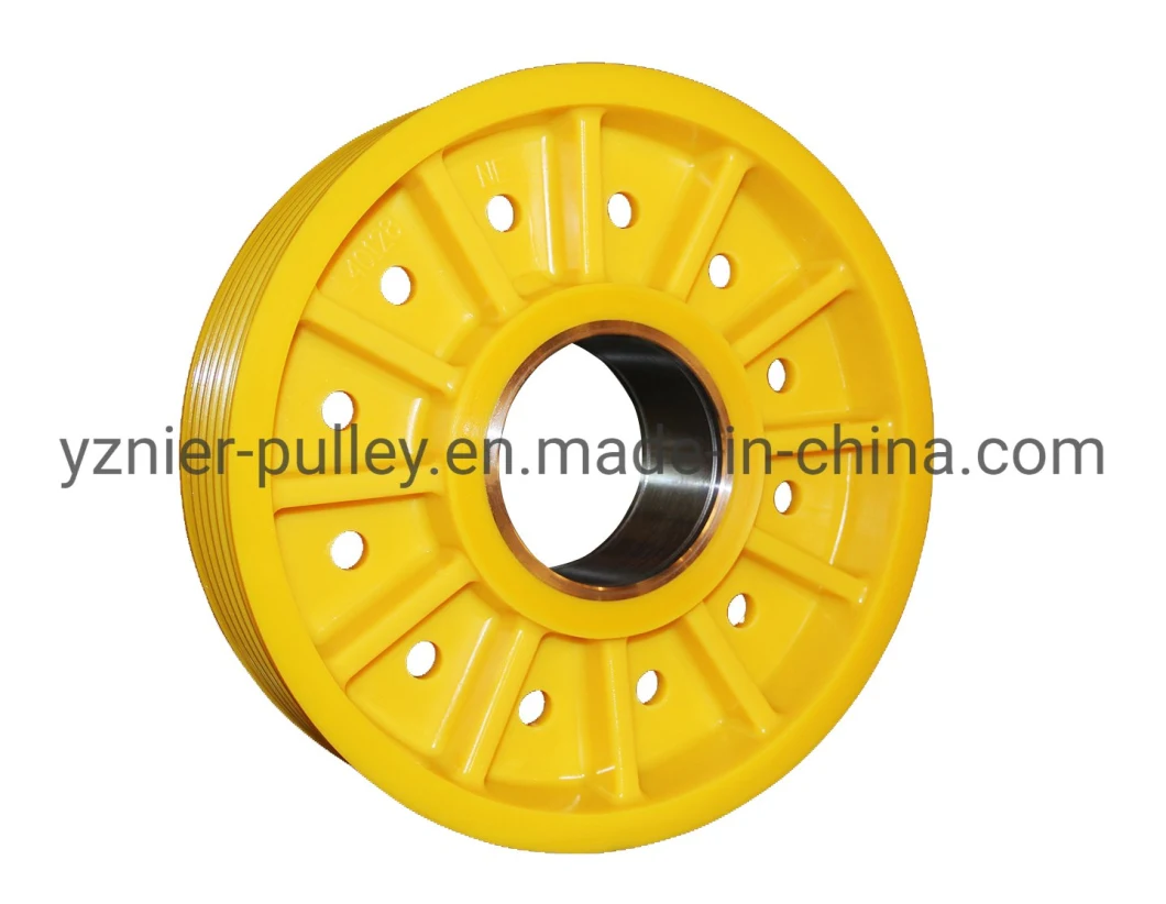 Mc Nylon Rope Pulley Elevator Nylon Driving Sheave Lift Pulley