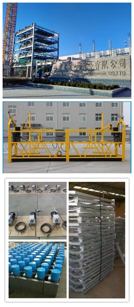 Window Cleaning Zlp Steel Powered Platform/Scaffolding for Cleaning