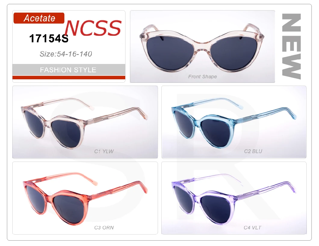 Popular Style Approving Quality Acetate Frame Sunglasses