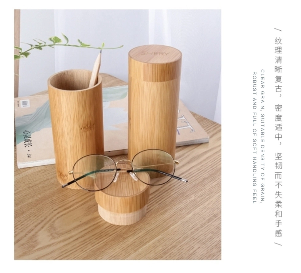 Hot Sale Fashionable and Eco-Friendly, Customized Hard Bamboo Case for Reading Glasses and Sunglasses