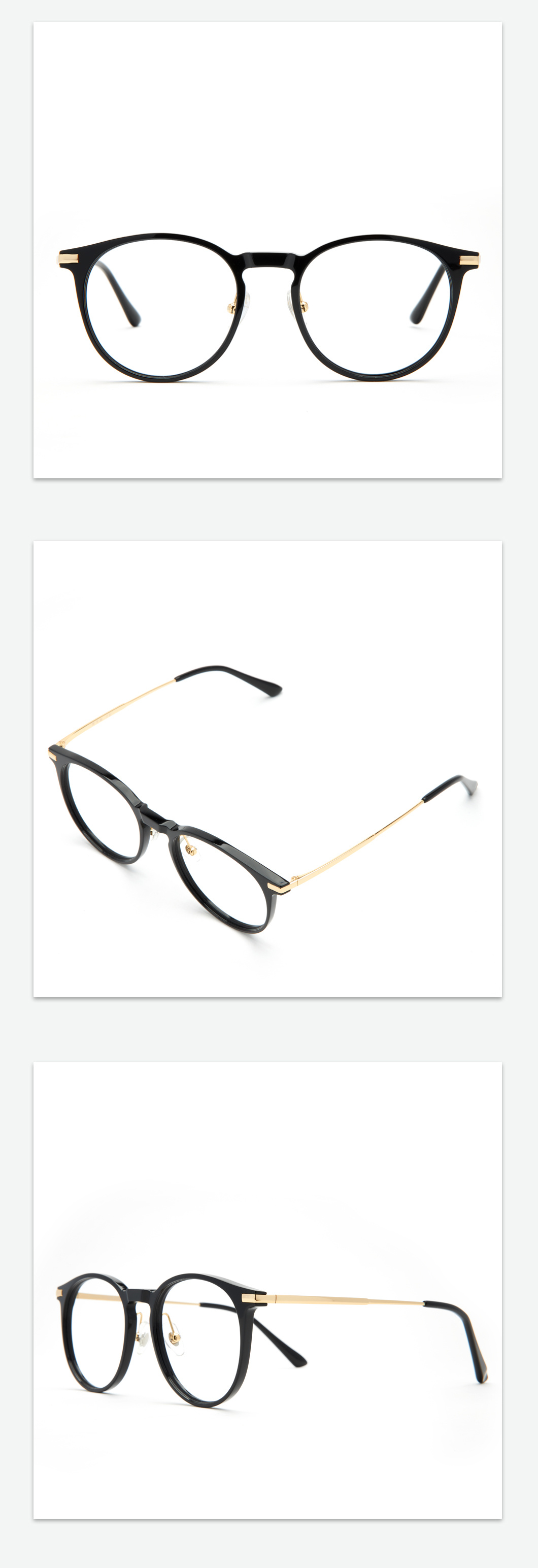 Fashion Optical Eye Glasses Frame, Acetate&Metal High Quality Reading Eyeglasses