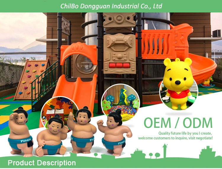 OEM/ODM 3D PVC Material Cartoon Kawaii Toys Anime Animal Action Figure Phone Car Keychain