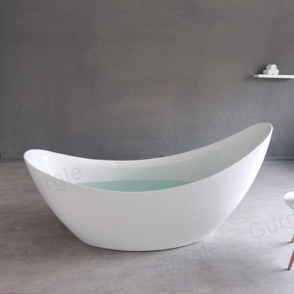 Elegant Quality Pure Acrylic Freestanding Bath Tub Soaking Bathtub