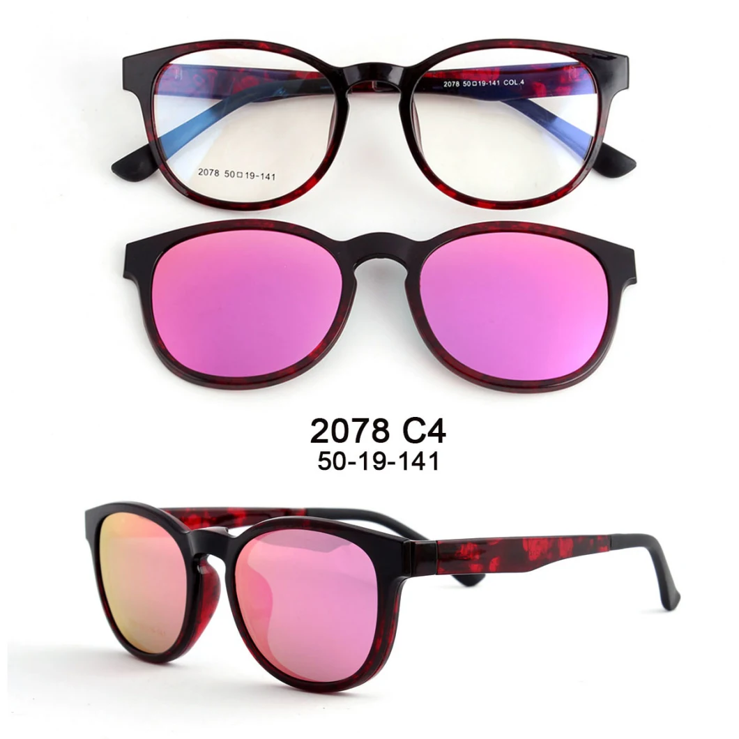 Driving Magnetic 5 Lenses Clip on Glasses Set Polarized Sunglasses