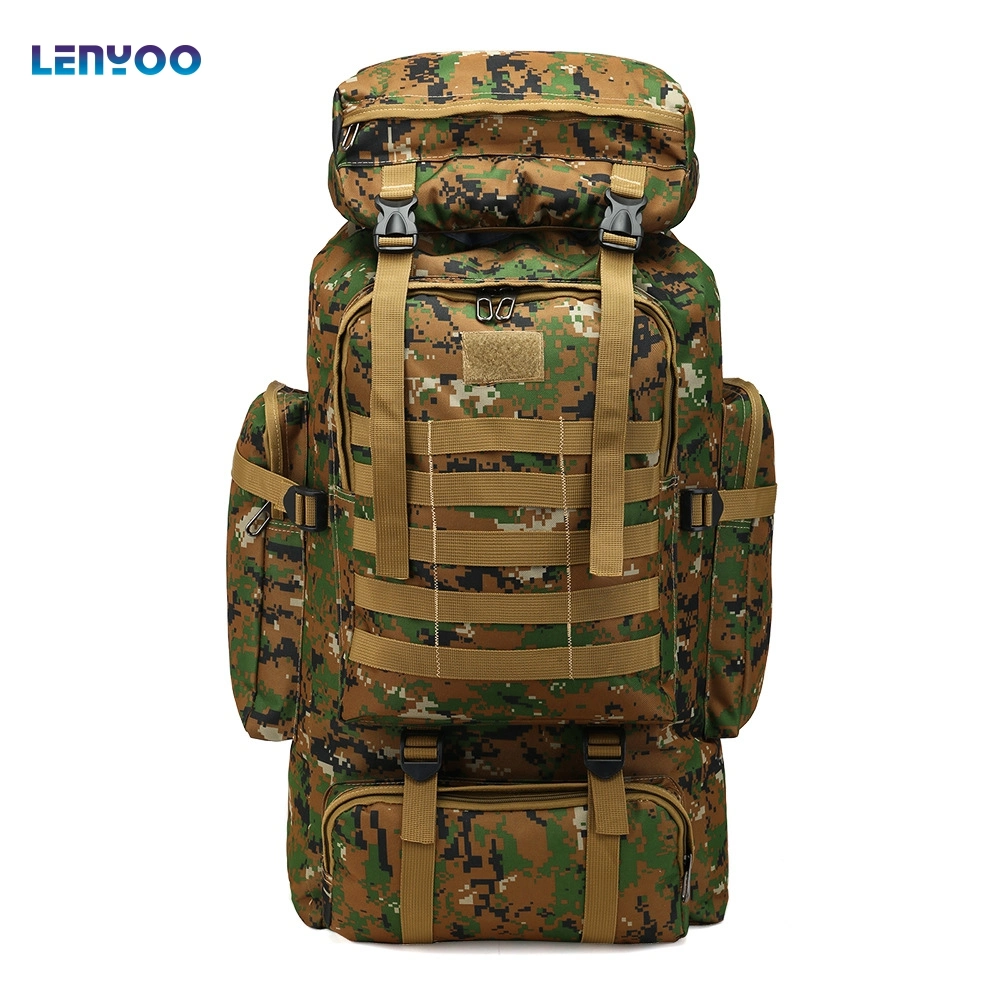 Camouflage Backpack Large Capacity Backpack Outdoor Backpack Travel Hiking Bag Cross-Country Backpack