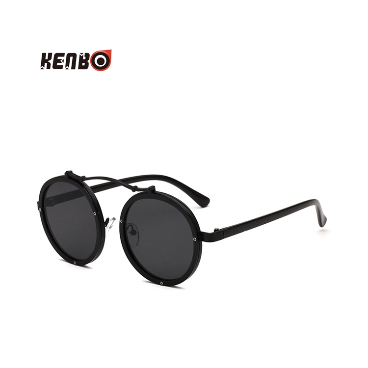 Kenbo Eyewear Wholesale Steam Punk Sunglasses Round High Quality Vintage Punk Sunglasses 2021