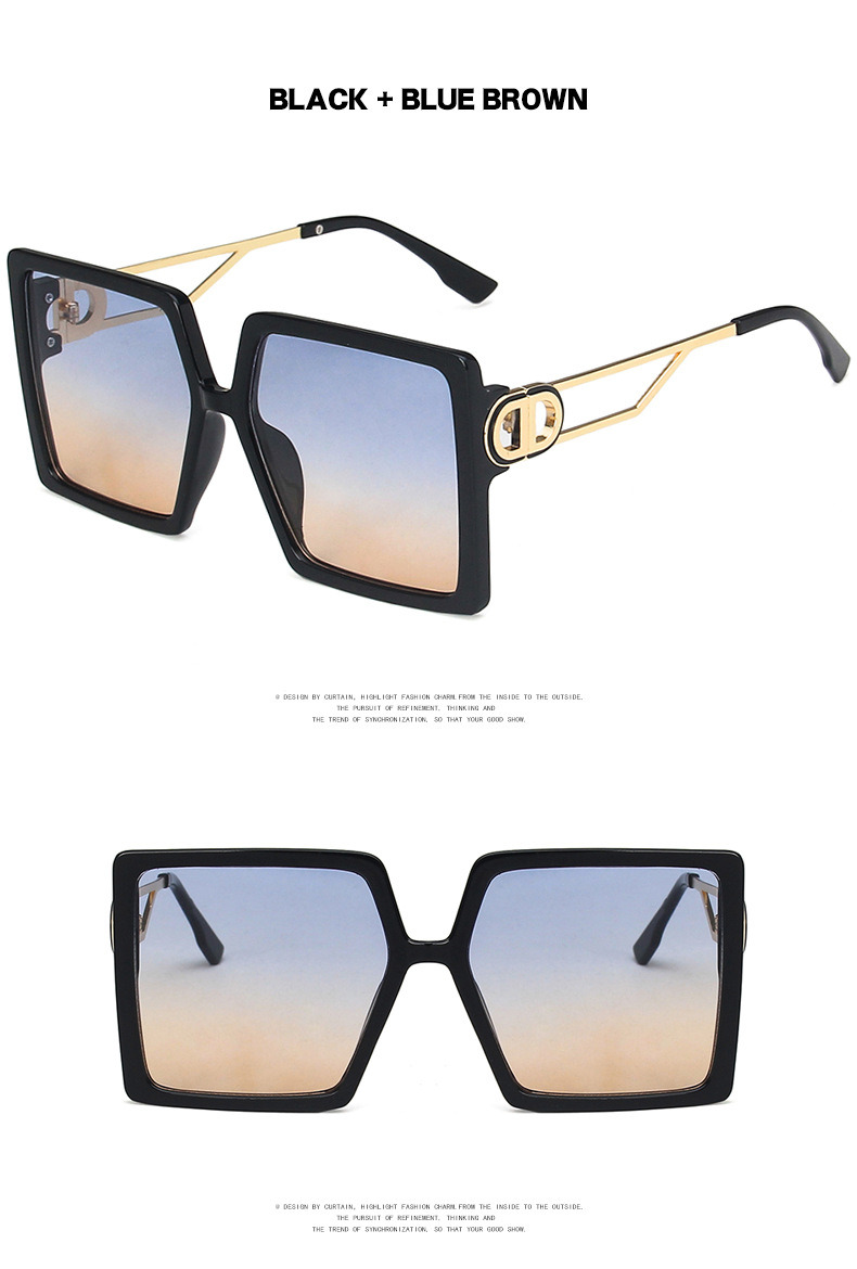 New Arrivals Sun Protection Fall Metal Square Sunglasses for Women Men