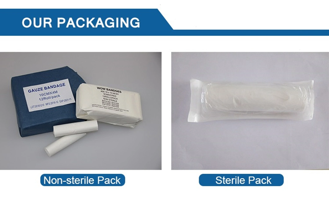 Cotton Gauze Bandage Sterile or Non-Sterile