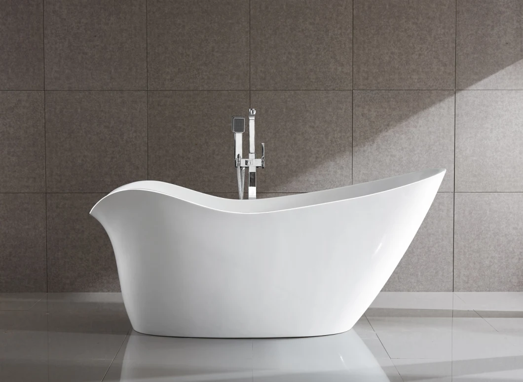 Home Indoor Bathroom Solid Surface Hot Tub Freestanding Bath Tub