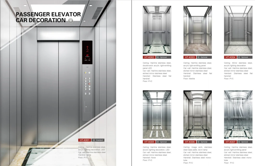 China Factory Manufacturer International Standard Passenger Materials Construction Elevator for Cargo and Passenger Lifting