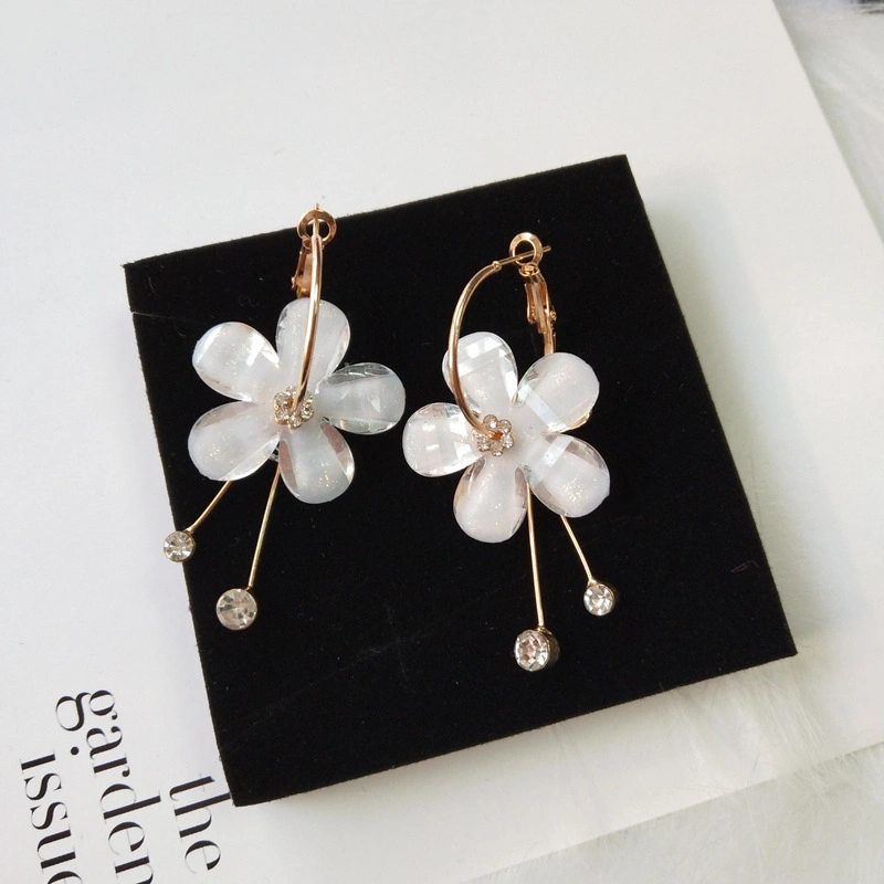 Fashion Design Jewelry Women Earring Tassel Sunflower Crystal Earring