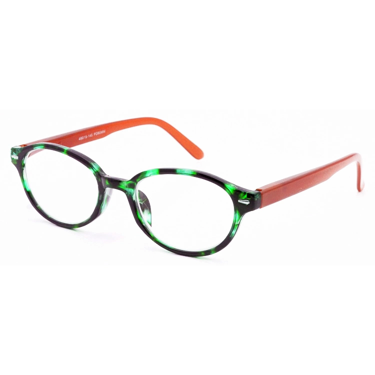 New Oval Design Fashion Turtle Tortoise Pattern Women Cheap Plastic Optimum Optical Reading Glasses