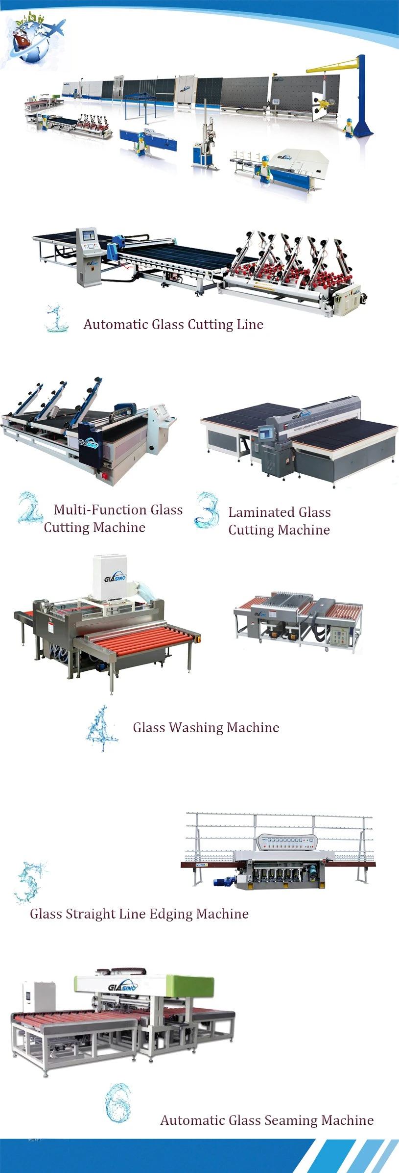 CNC Automatic Glass Cutting Machine for Different Size