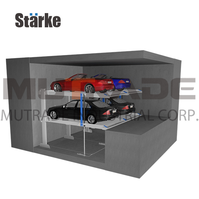 Hydraulic Mechanical Car Pit Stacker Residential Pit Underground Car Lift Cost