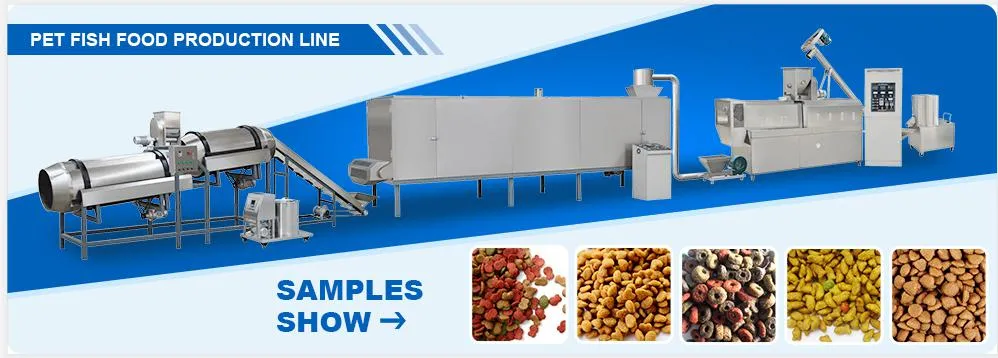 Full Automatic Double Screw Dog Food Production Line Dry Animal Food Making Machine