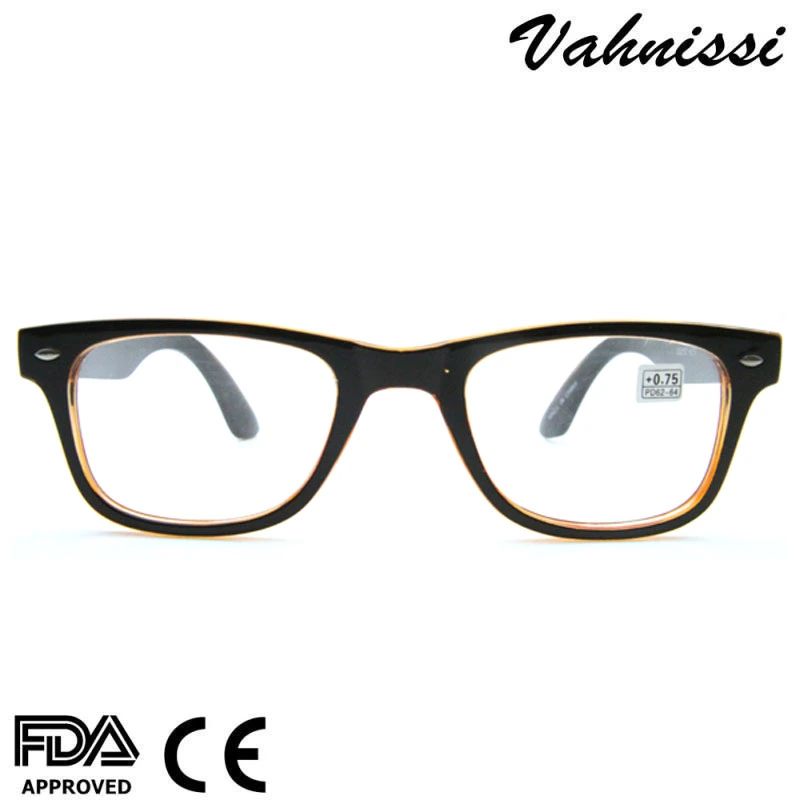 2021 Hot Sales Italy Brand Design Metal Decoration Vintage Plastic Reading Glasses for Unisex