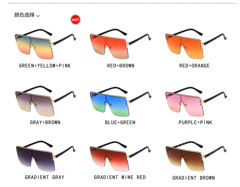 Wholesale Cheap New Model Men Women Colorful Rimless Square Sunglasses