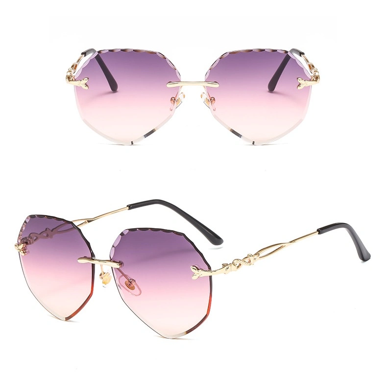 Hot Sale New Oversized Sunglasses Men Rimless Fashion Glasses 2020