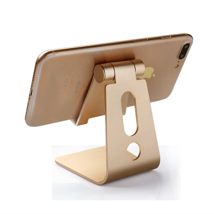 Rose Gold Portable Aluminum Alloy Cell Phone Table Holder