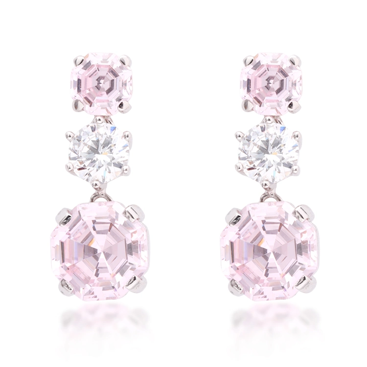 Pink Diamond Earrings Elegant and Delicate Earrings for Women