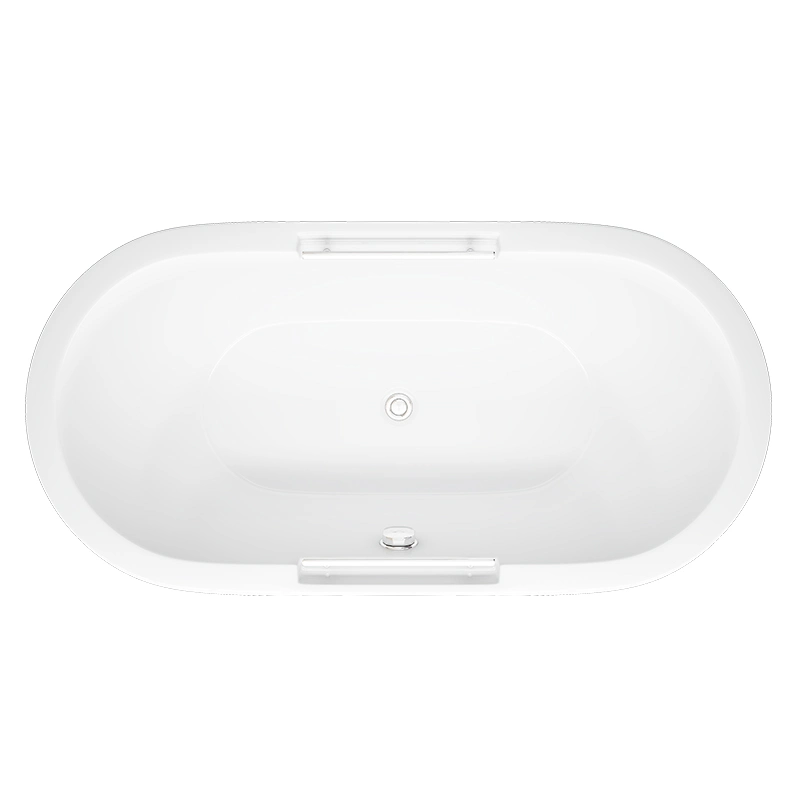 Sanitary Ware Modern Ellipse Freestanding Bathtub Acrylic Bathtub (BJ6010)
