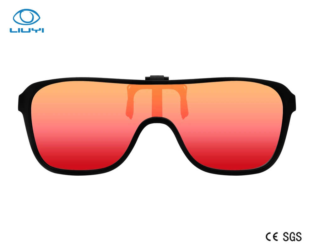 Oversize Polarized Clip on Sunglasses with All in One Tac Lens Custom for Man Woman Model 8005-R