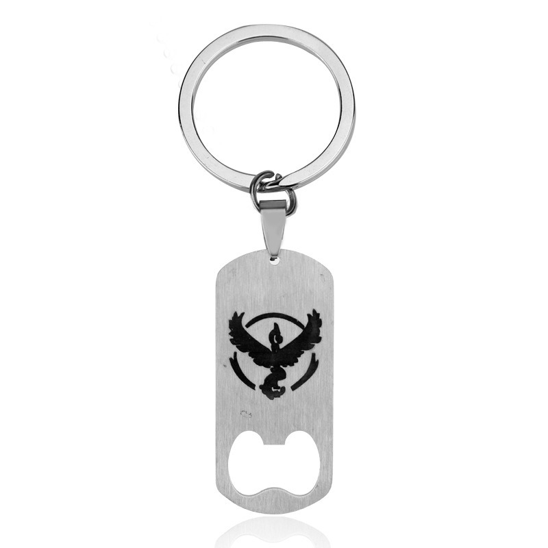 Stainless Steel Bottle Opener Keychains with Brand Logo