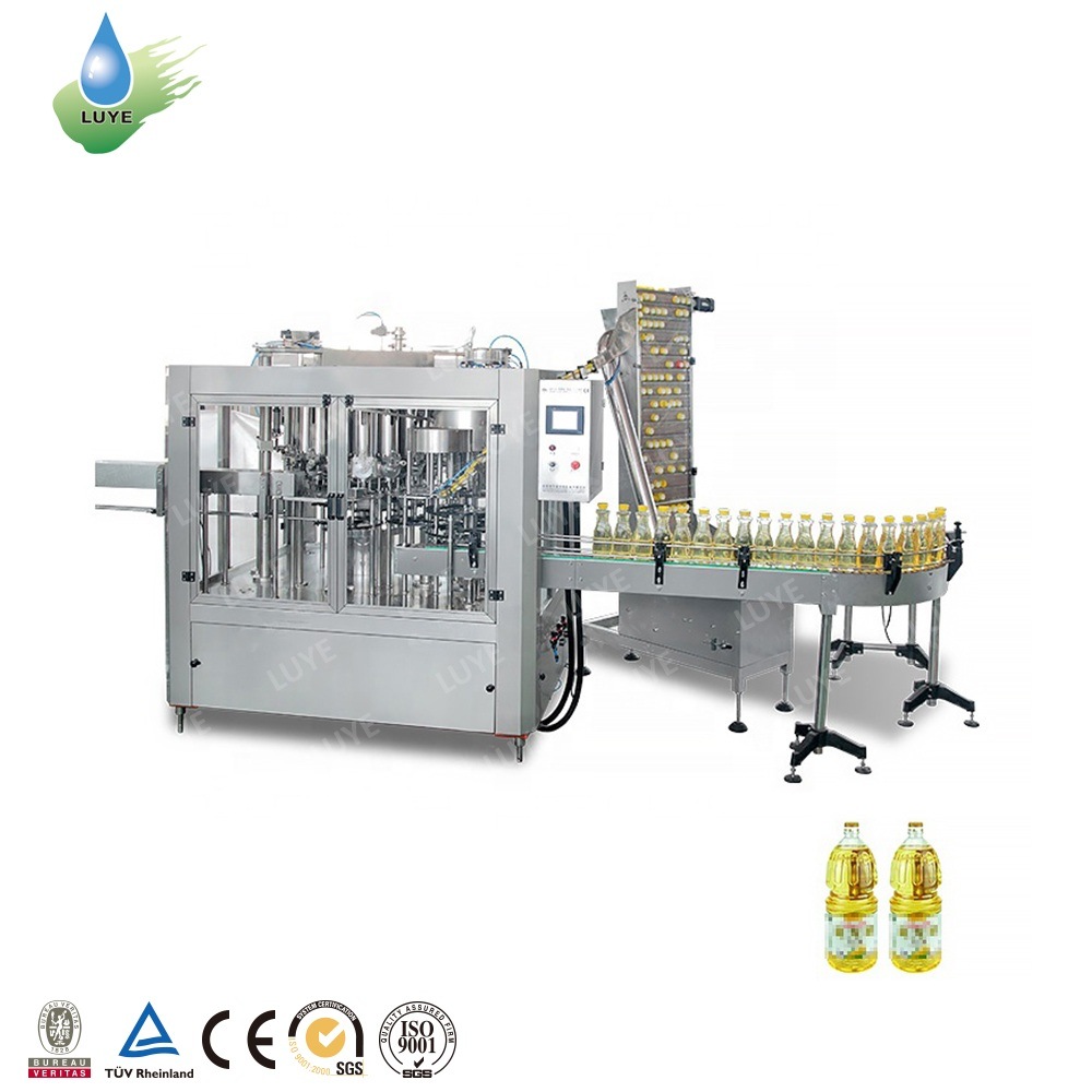 Automatic Glass Jar Oil Filling Packing Machine Equipment Production Line