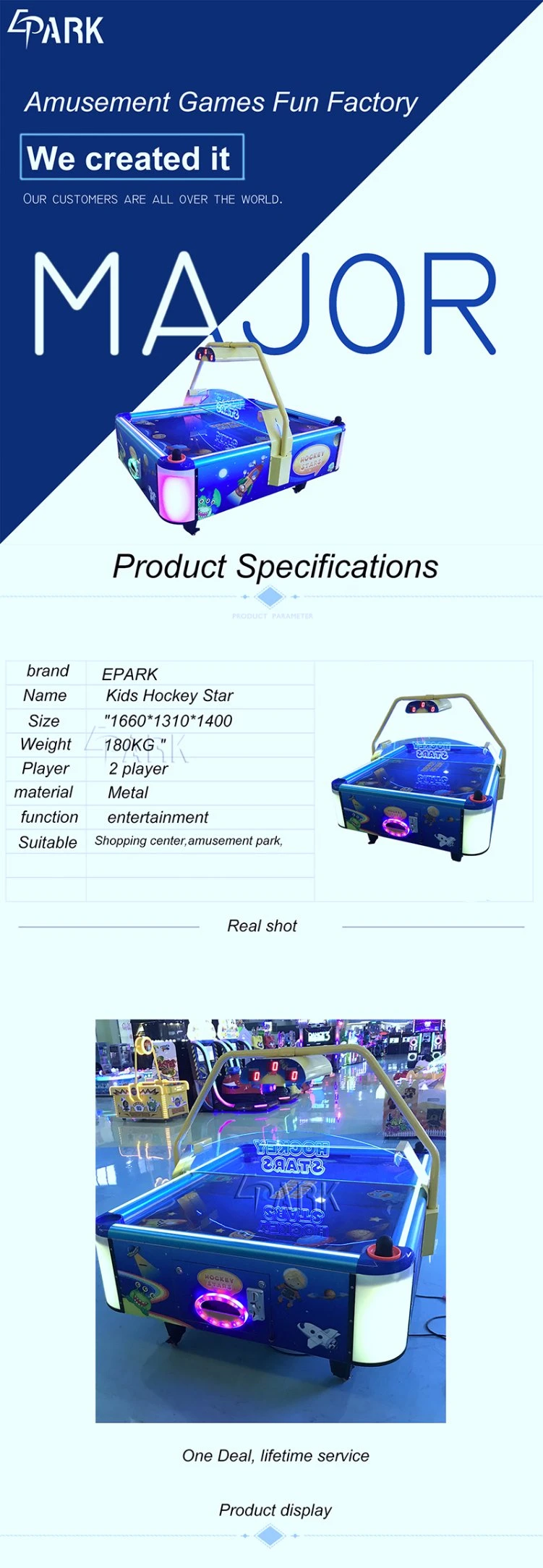 Epark Factory Price Turbo Air Hockey Kids Air Hockey Games Hockey Table