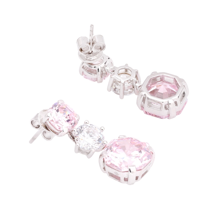 Pink Diamond Earrings Elegant and Delicate Earrings for Women