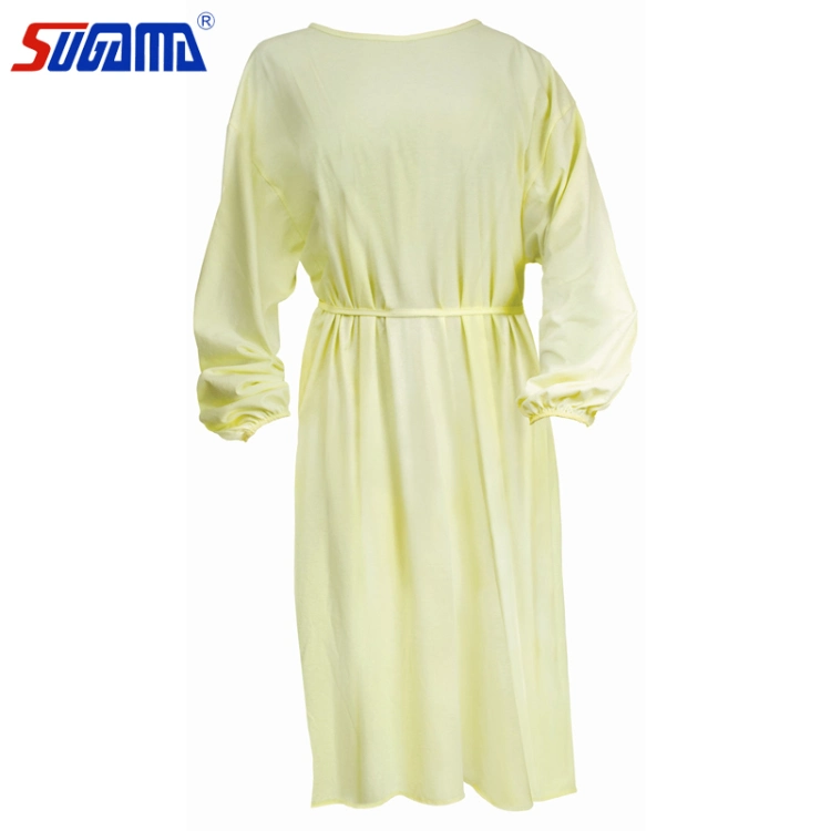 Disposable Medical Elastic Cuff and Knitted Cuff Isolation Gown