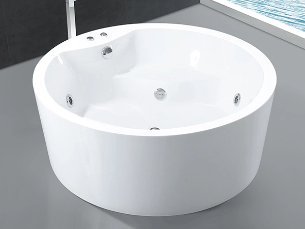 Round Freestanding Jacuzzi Whirlpool Bathtub, Modern Massage Bathtub (KF-759-C)