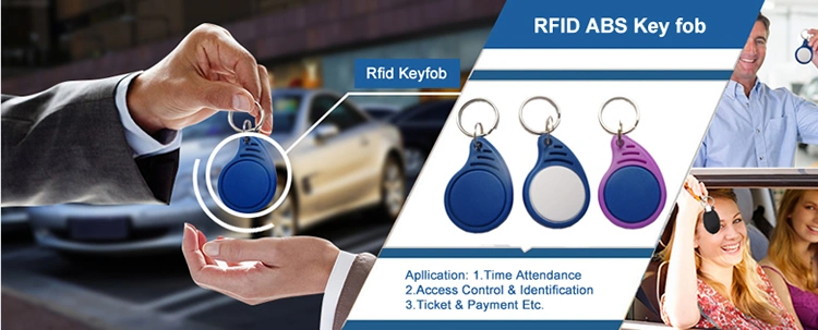 125kHz T5577 Smart Keychain Waterproof ABS RFID Keyfob for Access Control