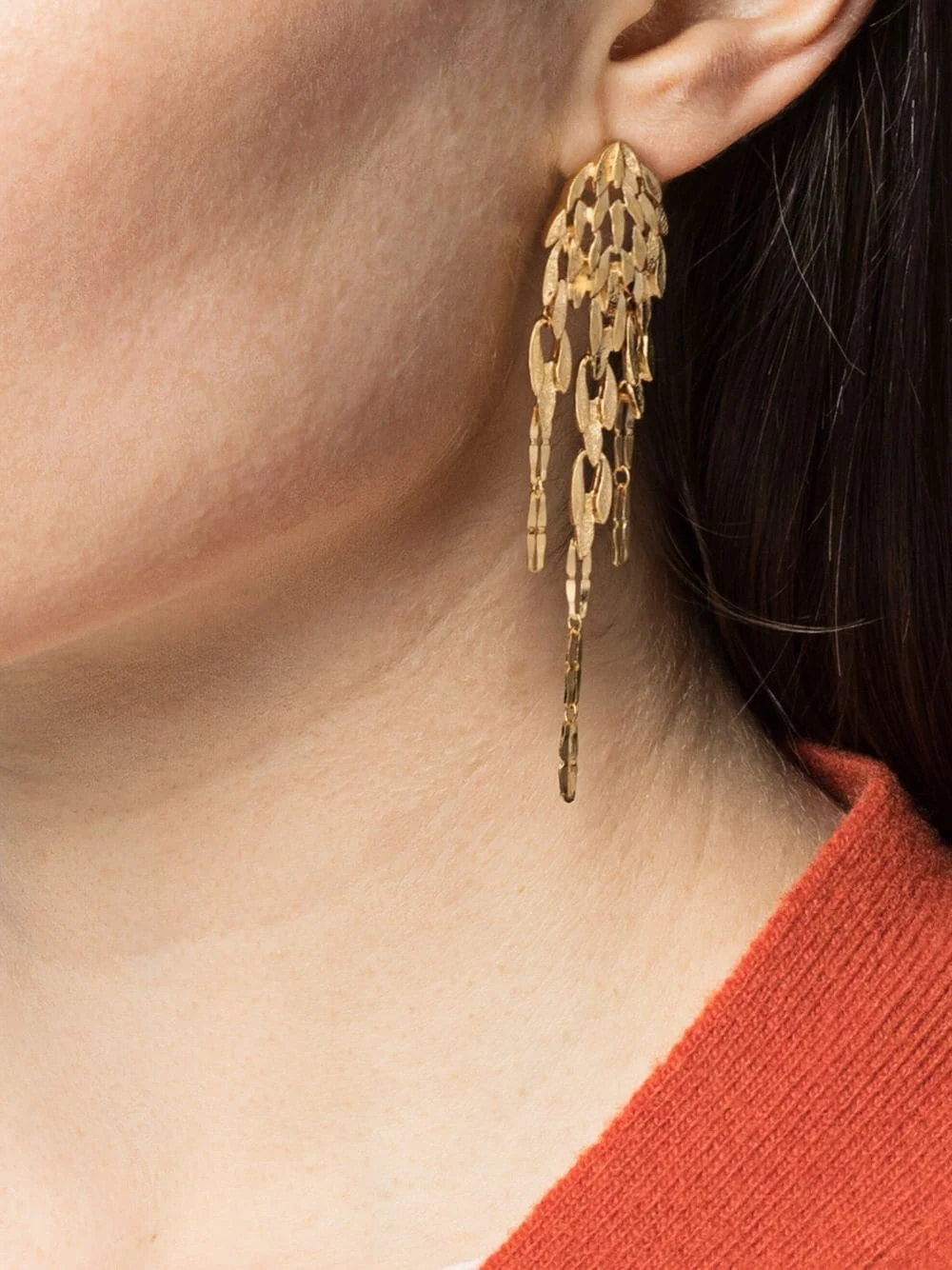 Fashion Exaggerated Hollow Tassel Elegant Earrings Jewelry