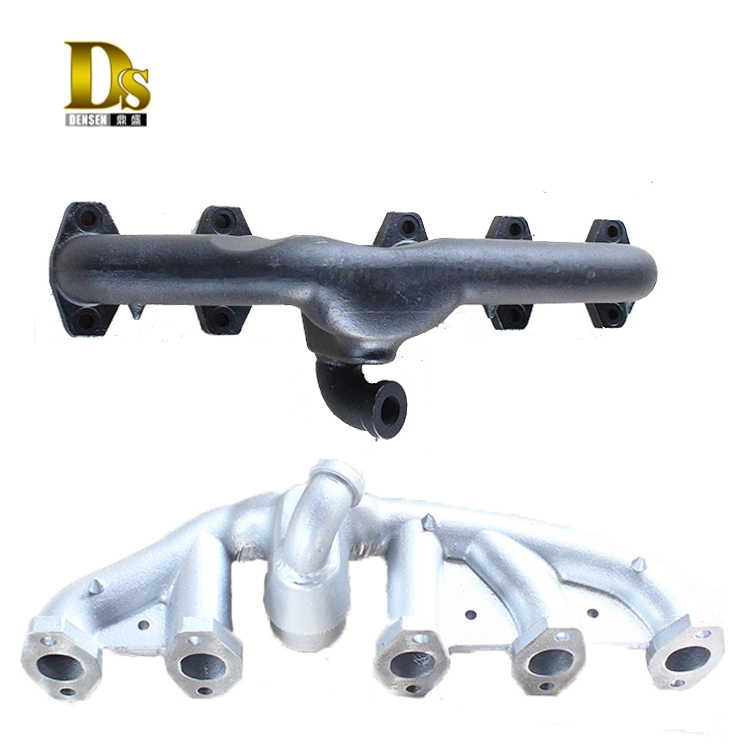Densen Customized Casting Manifold, Ductile Iron Clay Sand Casting Exhaust Manifold, Tractor Exhaust Manifold
