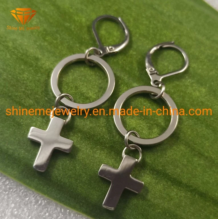 Fashion Jewelry 316L Stainless Steel Earrings with Circle and Cross Earrings Er1940
