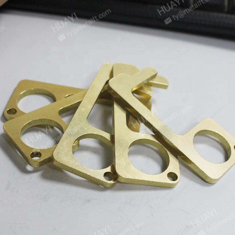 OEM Logo Antimicrobial Tool Brass Hygiene Hand Door Opener No Touch Keychain Touch Tool for Prevention Virus
