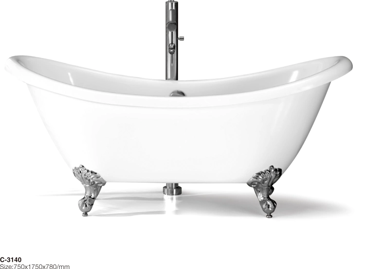 Cupc Clawfoot Acrylic Bathtub Bathroom Whirlpool Bath Tub USA Europe