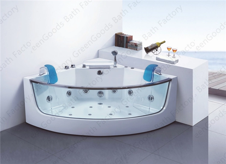 Whirlpool Corner Sex Hanse Bath Tub Japanese Glass Skirt Massage Bathtub