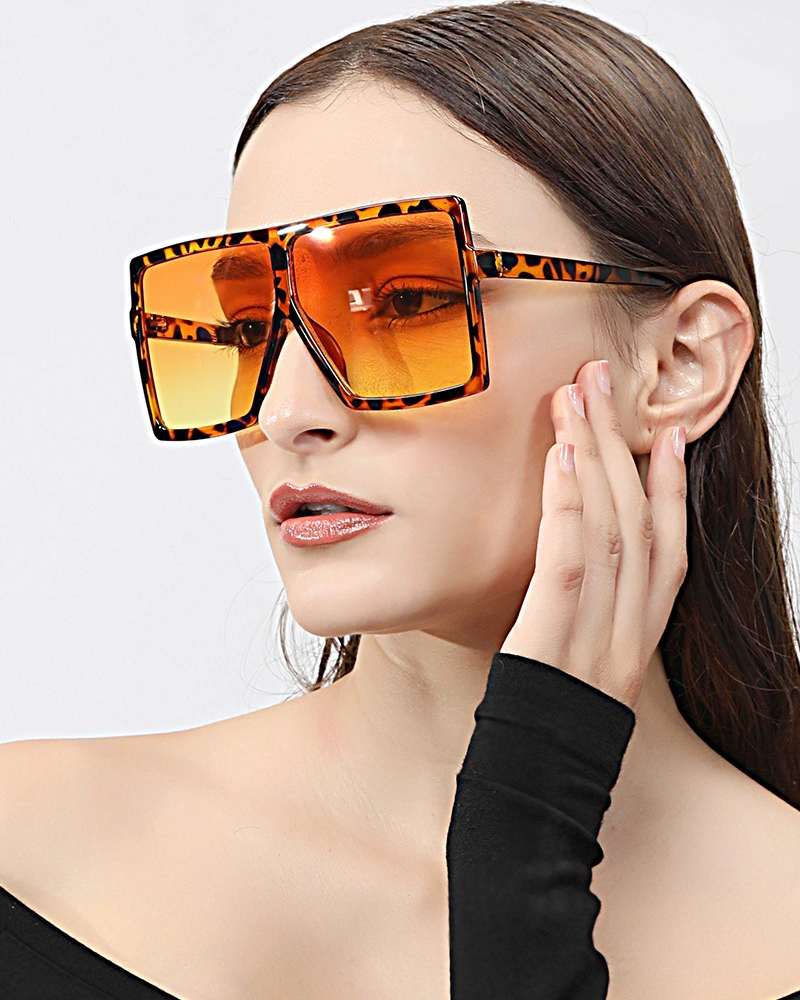 Square Fashion Oversized Gradient Color Womens Sunglasses 2020