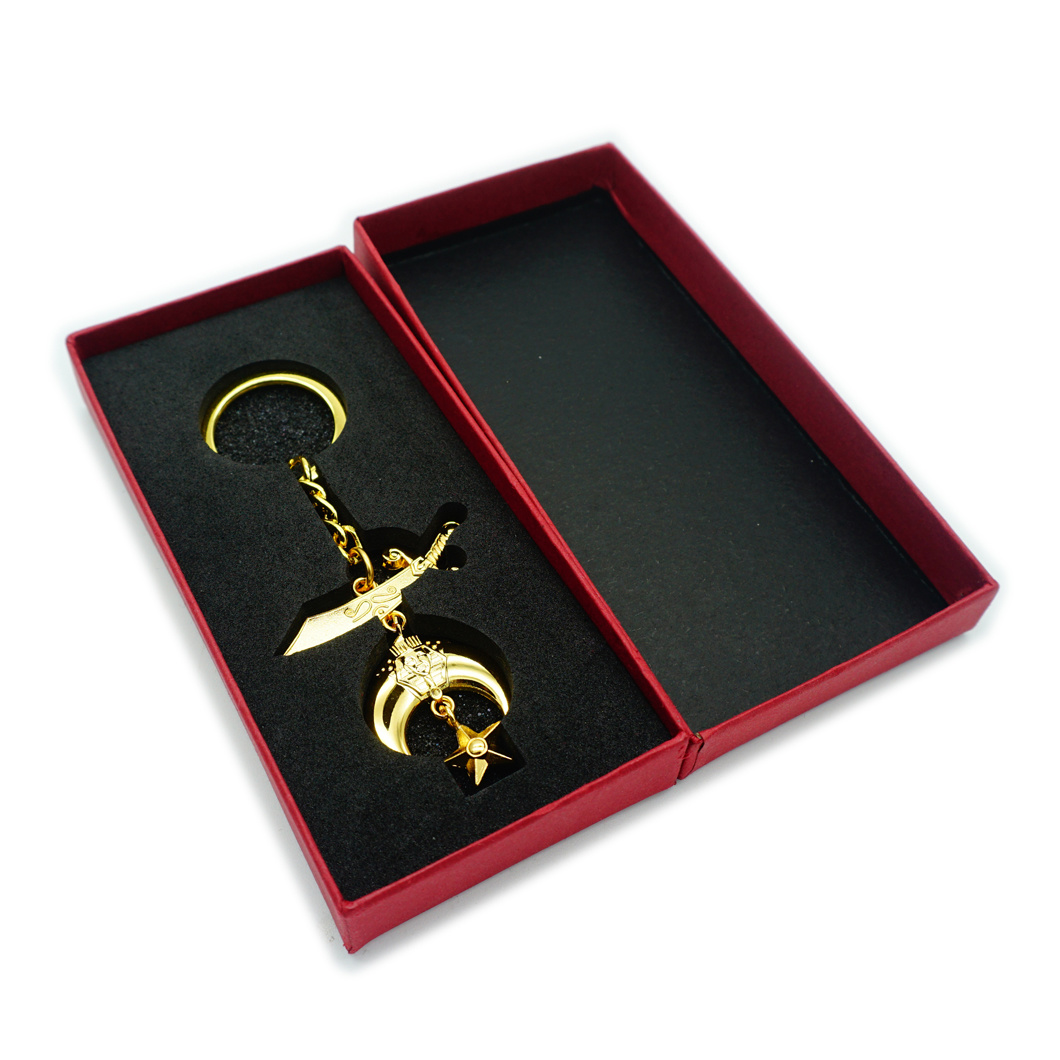 BSCI Factory Souvenir Gold Metal Keychain/Custom Keychain/3D Key Chains/Gift Key Chain (FTKC2220)