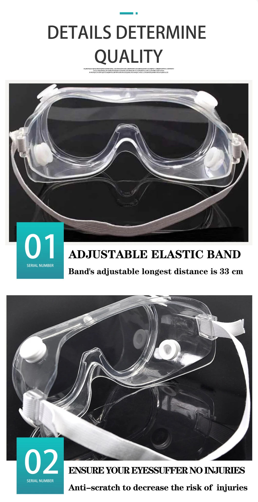 Protective Goggles Safety Protective Goggles PPE Goggles Approved