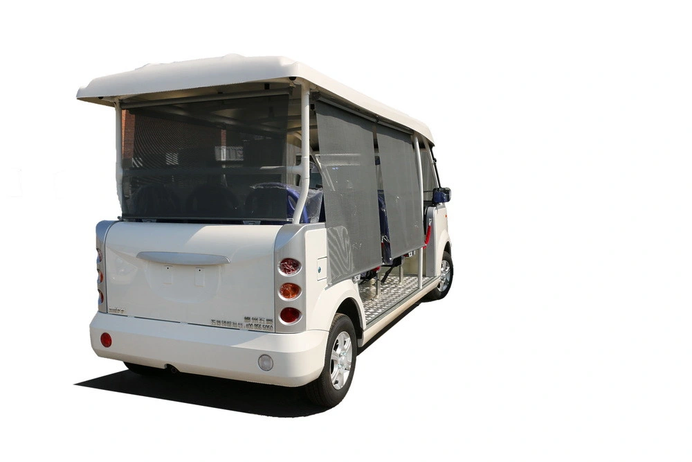 CE Certification14 Passager Electric Resort Car /Sightseeing Bus/Tourist Electric Car with Door Used Scenic Arear