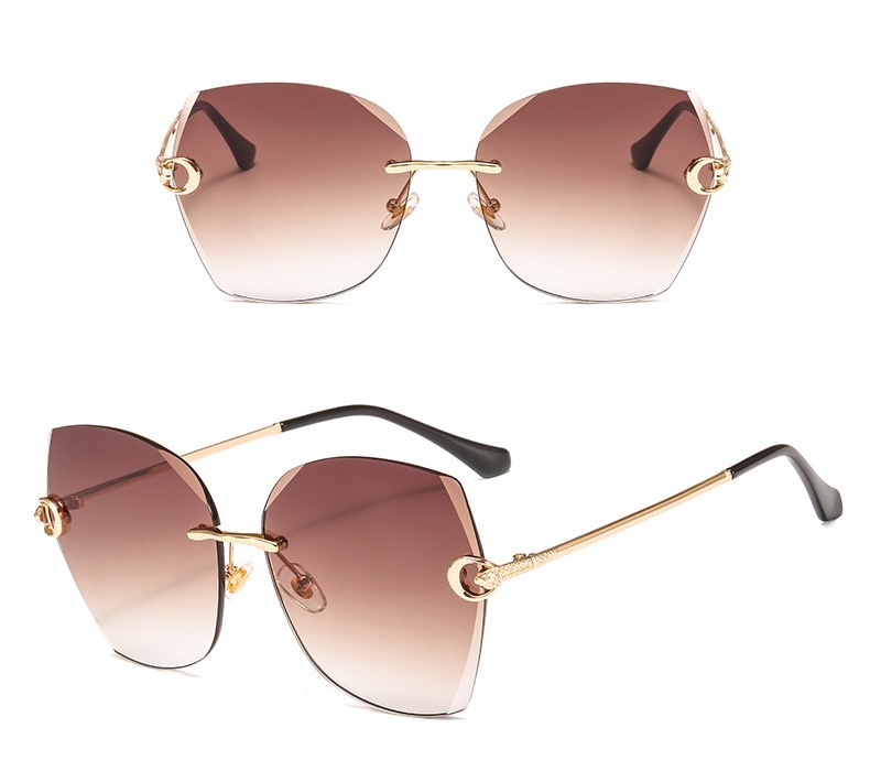 Newest 2020 Rimless Frame Fashion Sunglasses for Women