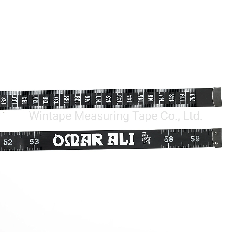 Black PVC Fiberglass Measuring Tape Printed with Your Logo