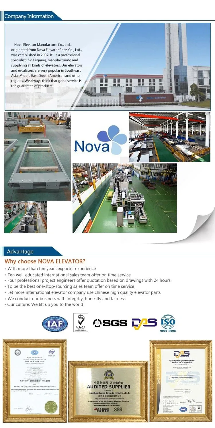 Nova New Design High Standard Lift Passenger Elevator