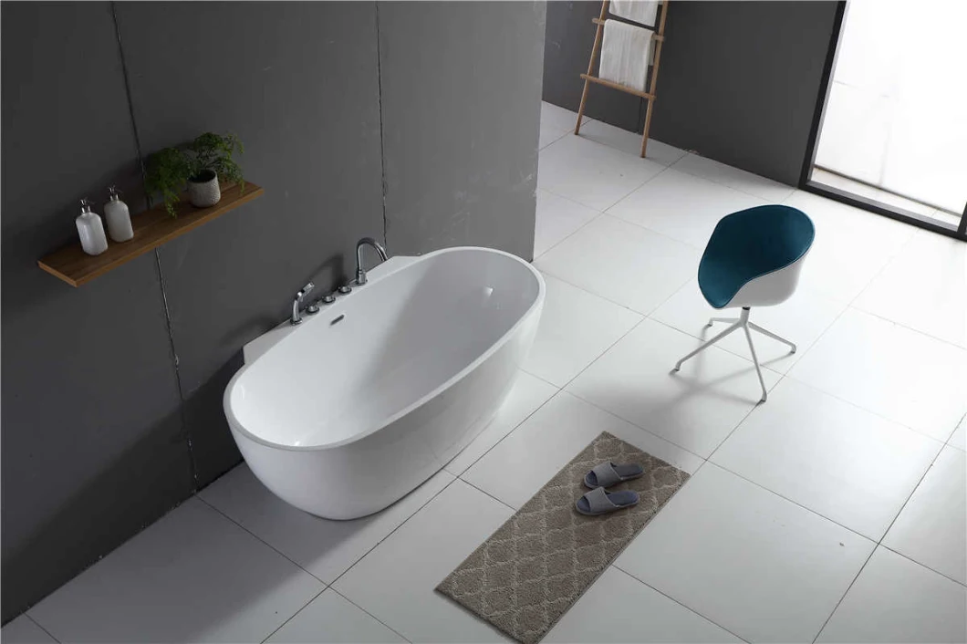 Hot Sale White Acrylic Free Standing Bath Tub with Ce, Cupc