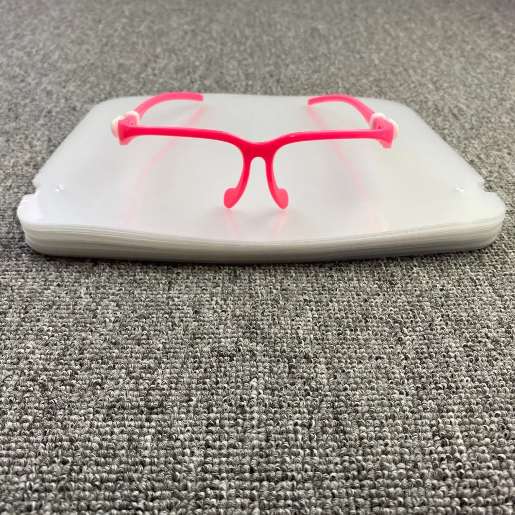 Disposable Chemical Safety Eye Glasses Transparent Frame Plastic Visor Bracket Protective Glasses Face Shield