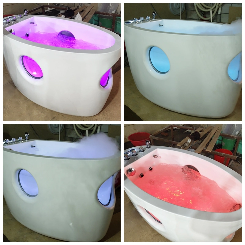 Fashoin Design Free Standing with Hair Collector Pet Bath Tub
